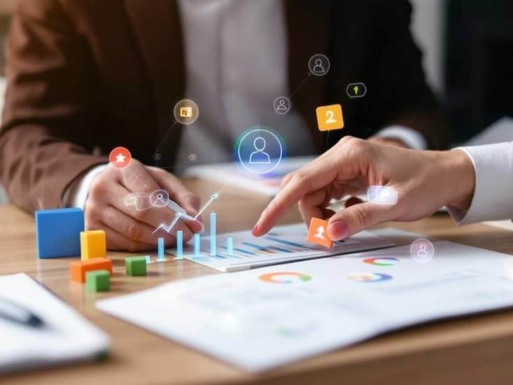 Social media marketing strategy using Facebook, Instagram, LinkedIn, and YouTube to grow business online.